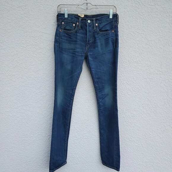 Ralph Lauren RRL Double RL Selvedge American Denim Slim Fit jeans size 25x32 USA - Picture 1 of 6